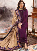 Purple Embroidered 3 Pcs Women's Lawn Suit
