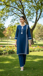 Cotton Lawn Set Lace Work