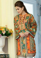 Women Swiss Lawn Printed Shirt Multicolor