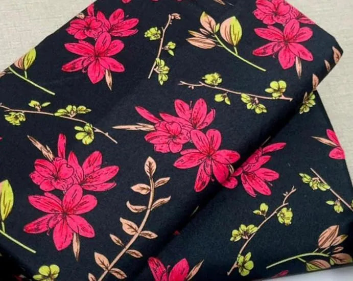 2 Pcs Women's Unstitched Printed Suit