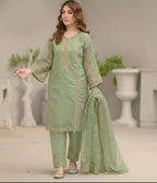 Organza Embroidered Suit
