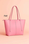 Pink Women's Leather Shoulder Bag