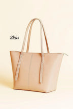 Pink Women's Leather Shoulder Bag