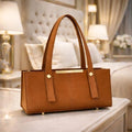 Girl's Leather Plain Shoulder Bag