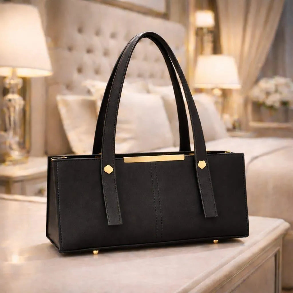 Girl's Leather Plain Shoulder Bag