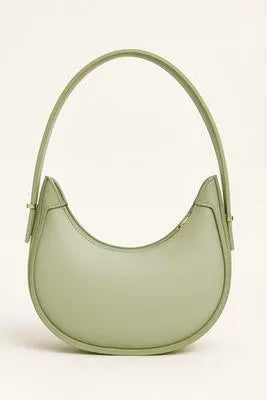 Girl's Leather Plain Shoulder Bag
