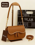 Women's Leather Plain Shoulder Bag