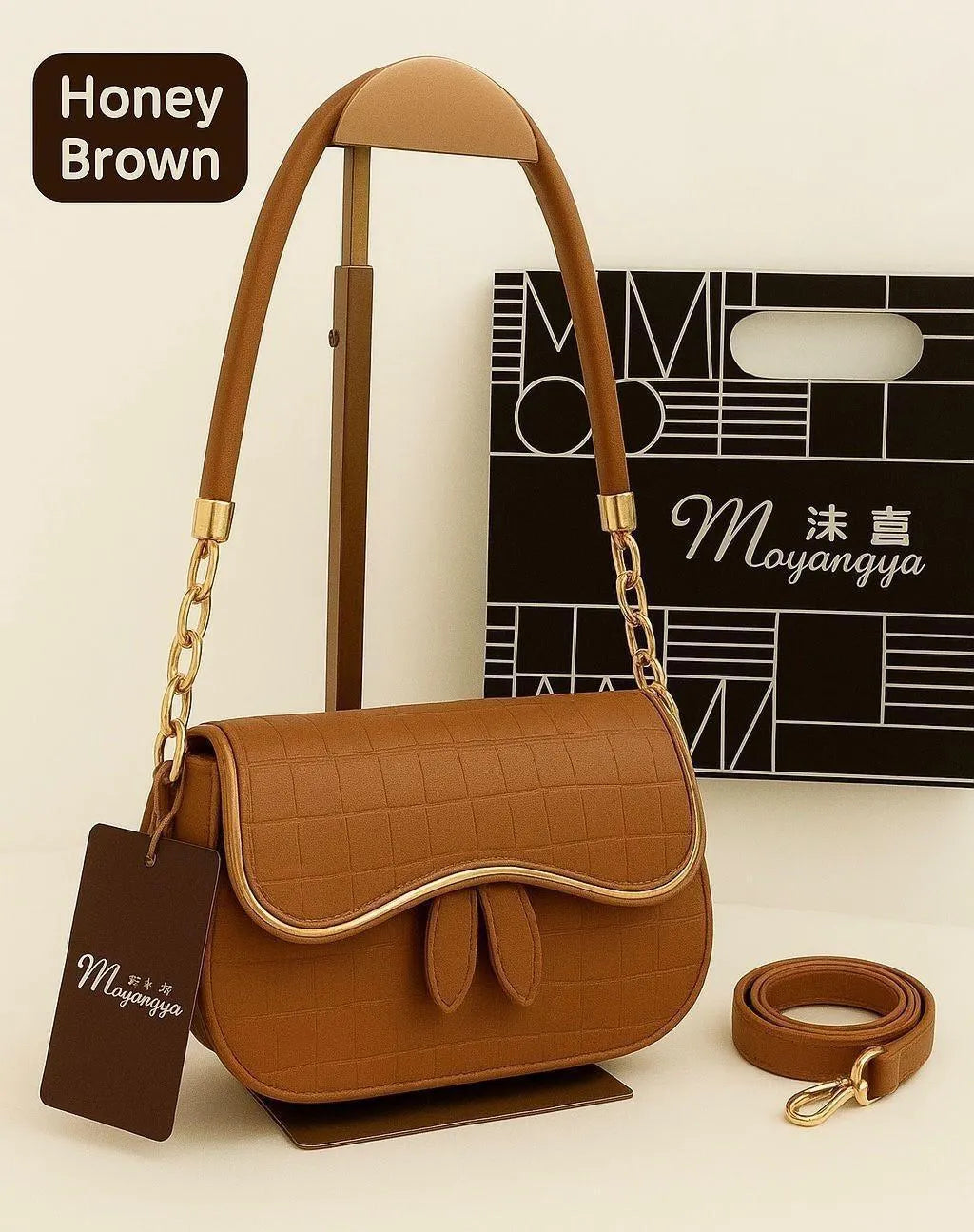 Women's Leather Plain Shoulder Bag