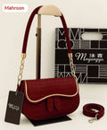 Women's Leather Plain Shoulder Bag