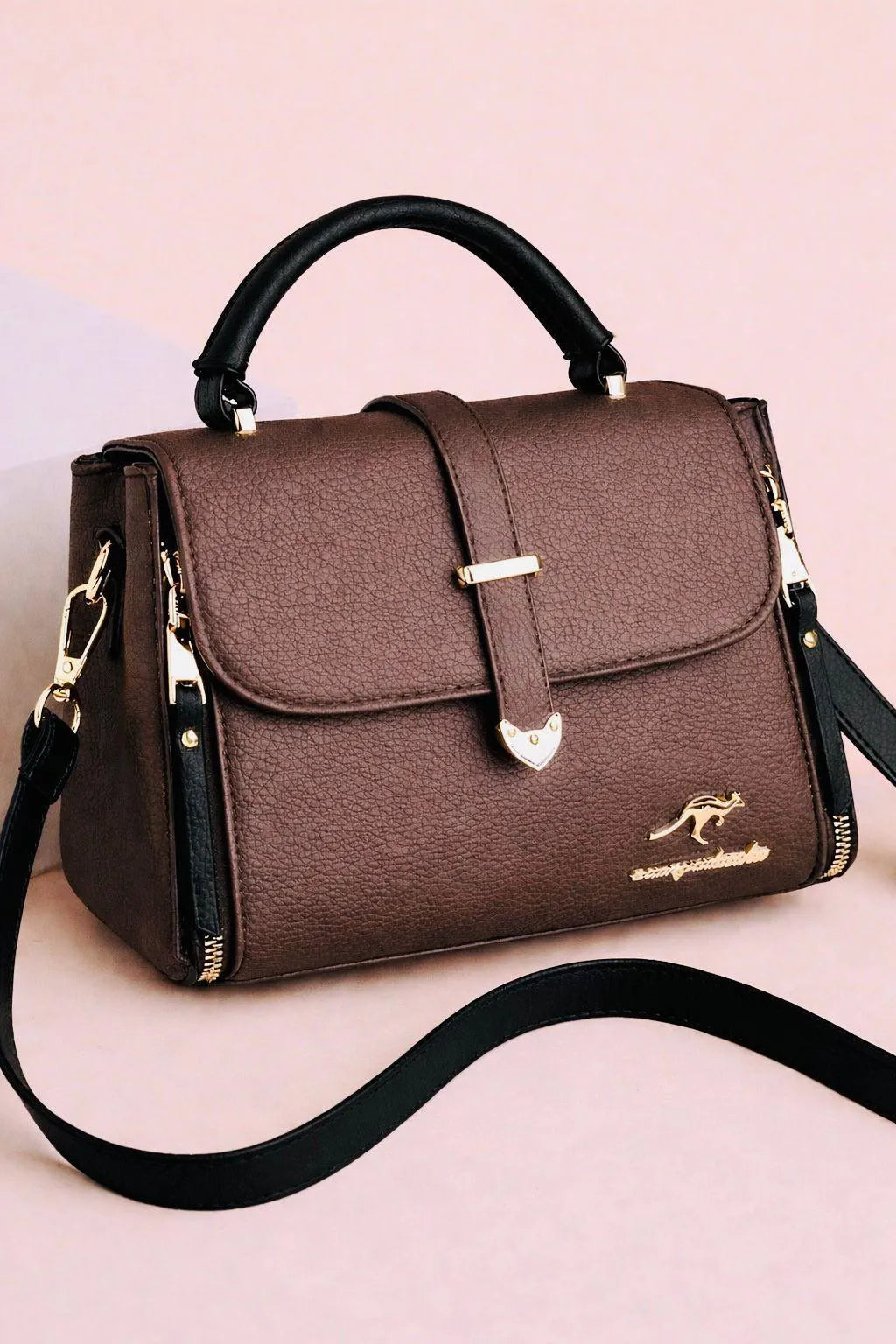 Women's Leather Plain Shoulder Bag