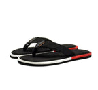 Men's Black Rubber Casual Flip Flops