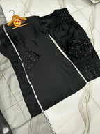 Shamoz Silk Plain Suit With Bag
