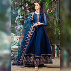Green Embroidered Chiffon 3Pcs