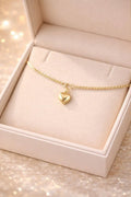 1 Pc Heart Design Gold Plated Charm Bracelet