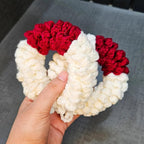 Handmade Crochet Red White Set