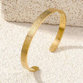 Gold Plated Ayat-ul-Kursi Kara Bangle Adjustable Unisex
