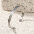 Silver Plated Ayat-ul-Kursi Kara Bangle Adjustable Unisex