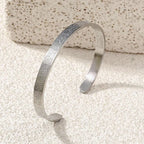 Silver Plated Ayat-ul-Kursi Kara Bangle Adjustable Unisex
