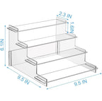 4 Tier Acrylic Display Risers, Perfume Organizer Stand, Cupcake Stand Holder