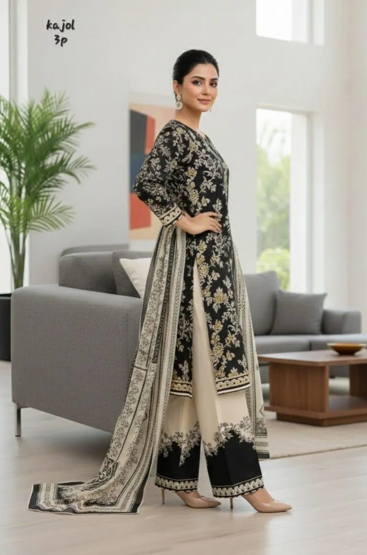 Arabic Lawn Printed Suit