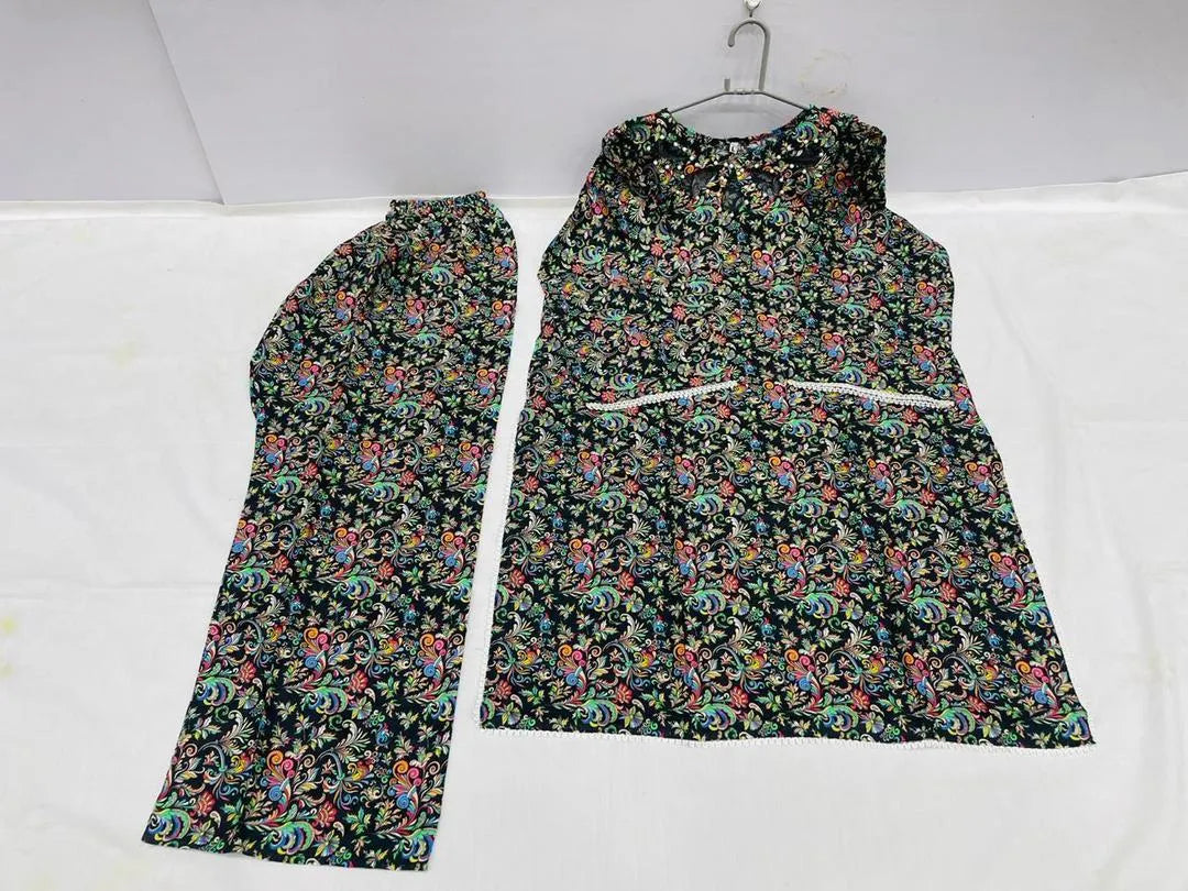 Lawn Digital Print Shirt And Trouser with Handmade Neck
