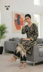 Silky Lawn Printed Shirt And Trouser