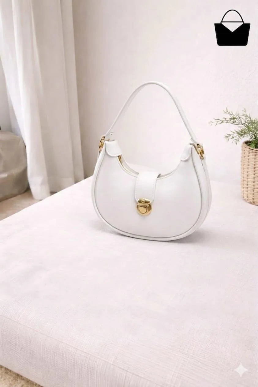 Girl's Leather Plain Shoulder Bag