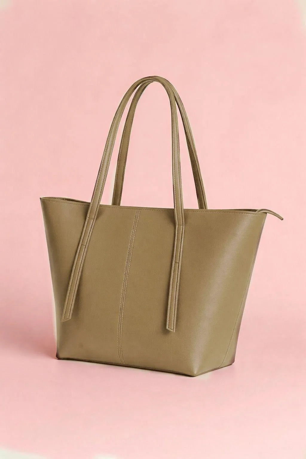 Women's Leather Plain Shoulder Bag