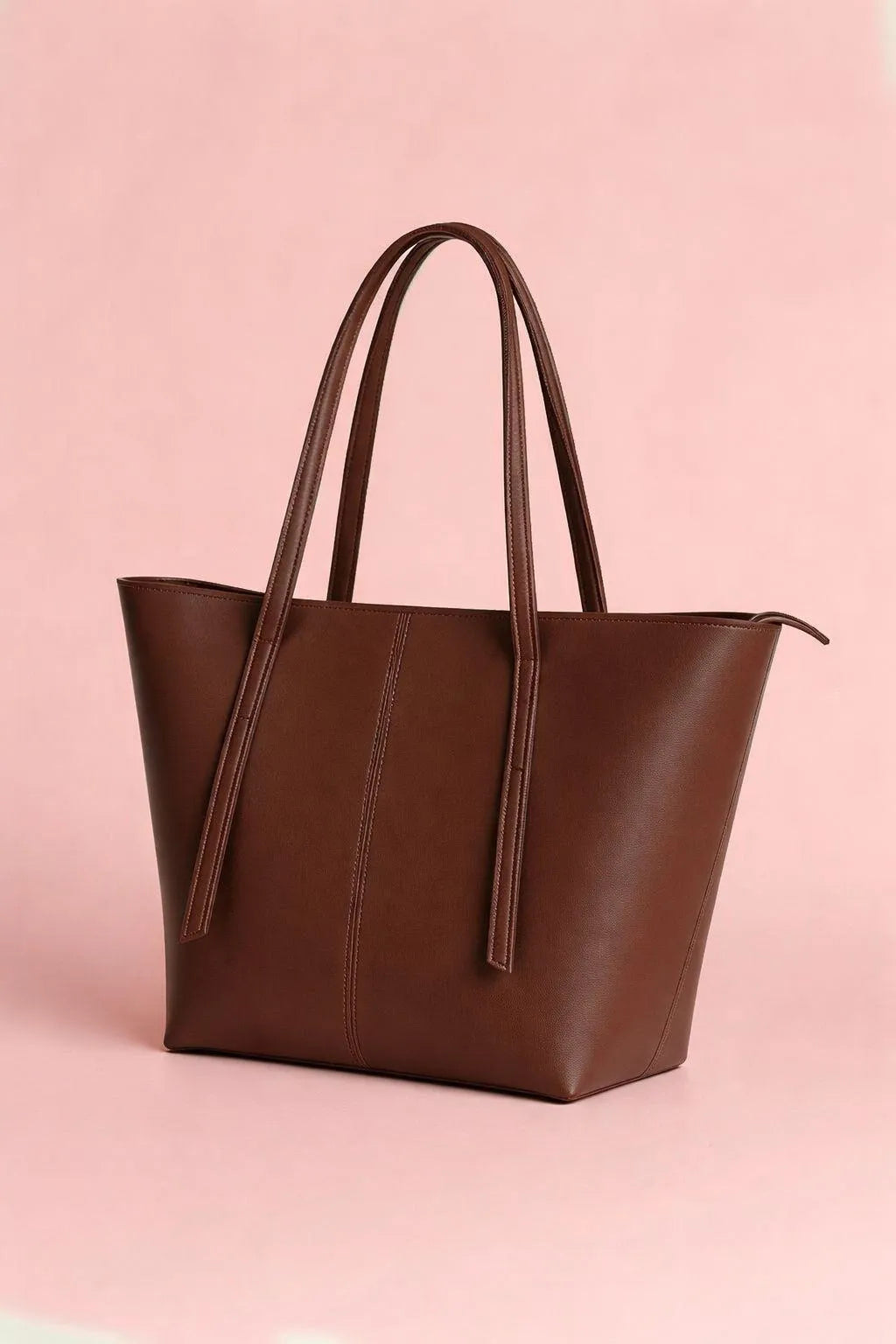 Women's Leather Plain Shoulder Bag