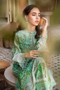 Turquoise Digital Print Lawn 2Pcs Women Suit