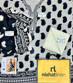Women's 3 Pcs Printed Karandi Suit Off White
