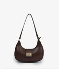 Brown PU Leather Girl's Shoulder Bag