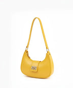 Yellow PU Leather Girl's Shoulder Bag