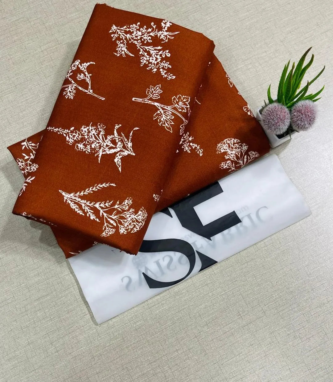 2 Pcs Women's Unstitched Printed Suit