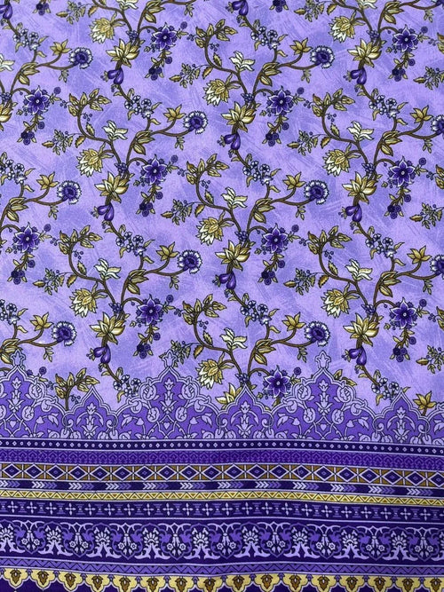 2 Pcs Women's Unstitched Printed Suit