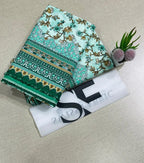 2 Pcs Women's Unstitched Printed Suit