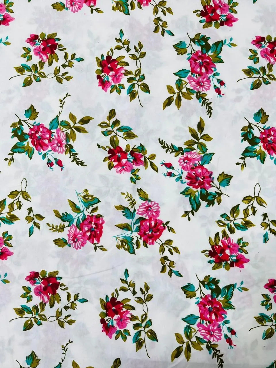 2 Pcs Women's Unstitched Printed Suit