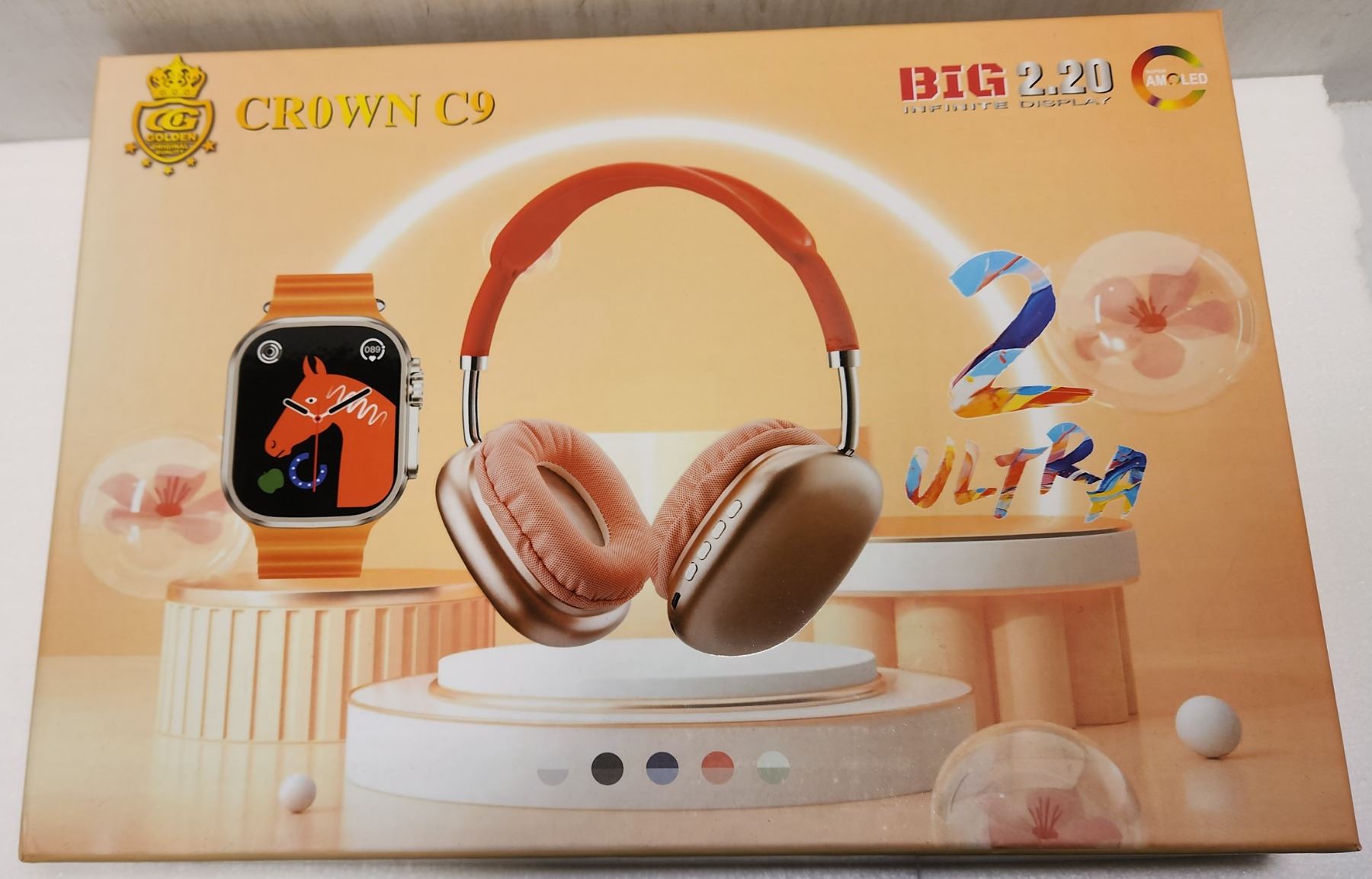 C9 Ultra Smart Watch- 1 Pcs Bluetooth 5.3 Headphone