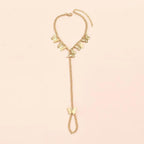 Gold Plated Butterfly Charm Bracelet Adjustable Women