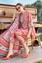 3 Pcs Women's Unstitched Printed Suit