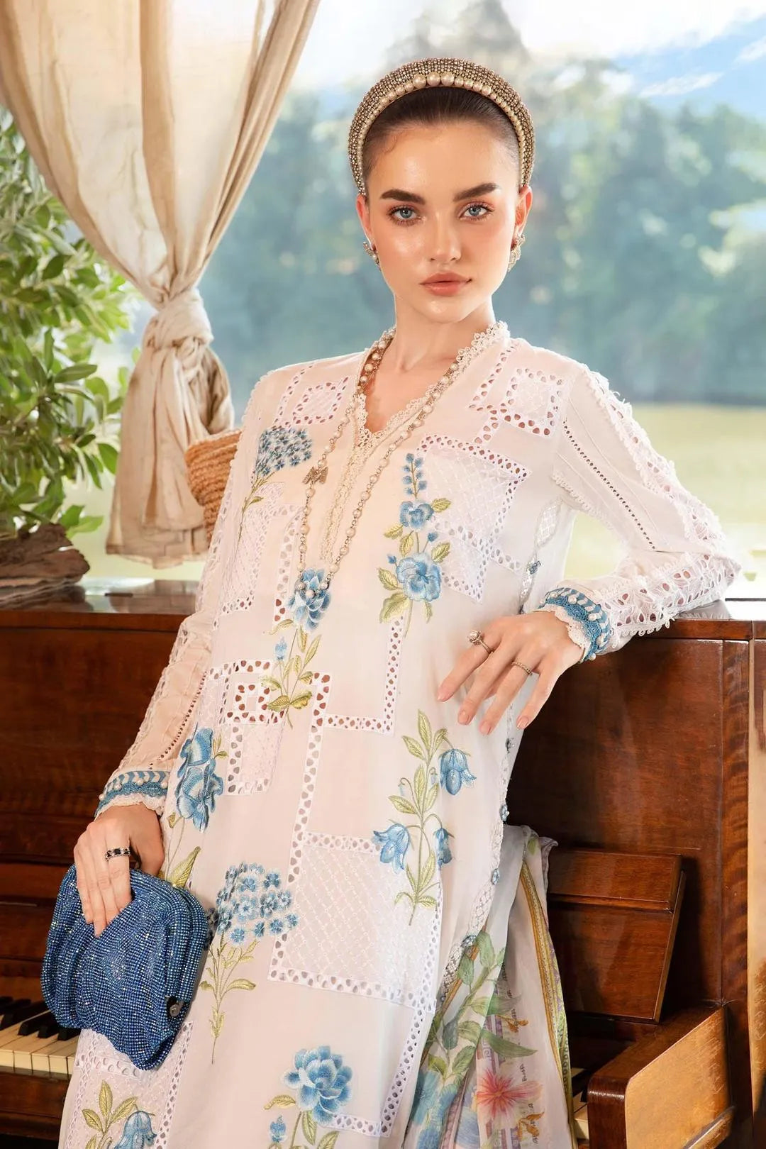 3 Pcs Women's Unstitched Digital Print Suit