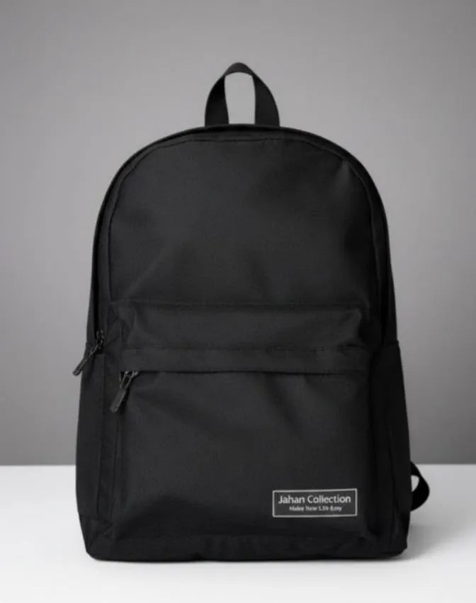 Black Nylon Multipurpose Backpack 17x12x6"