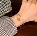 Gold Plated Chain Bracelet Adjustable Wedding Wear Stylish
