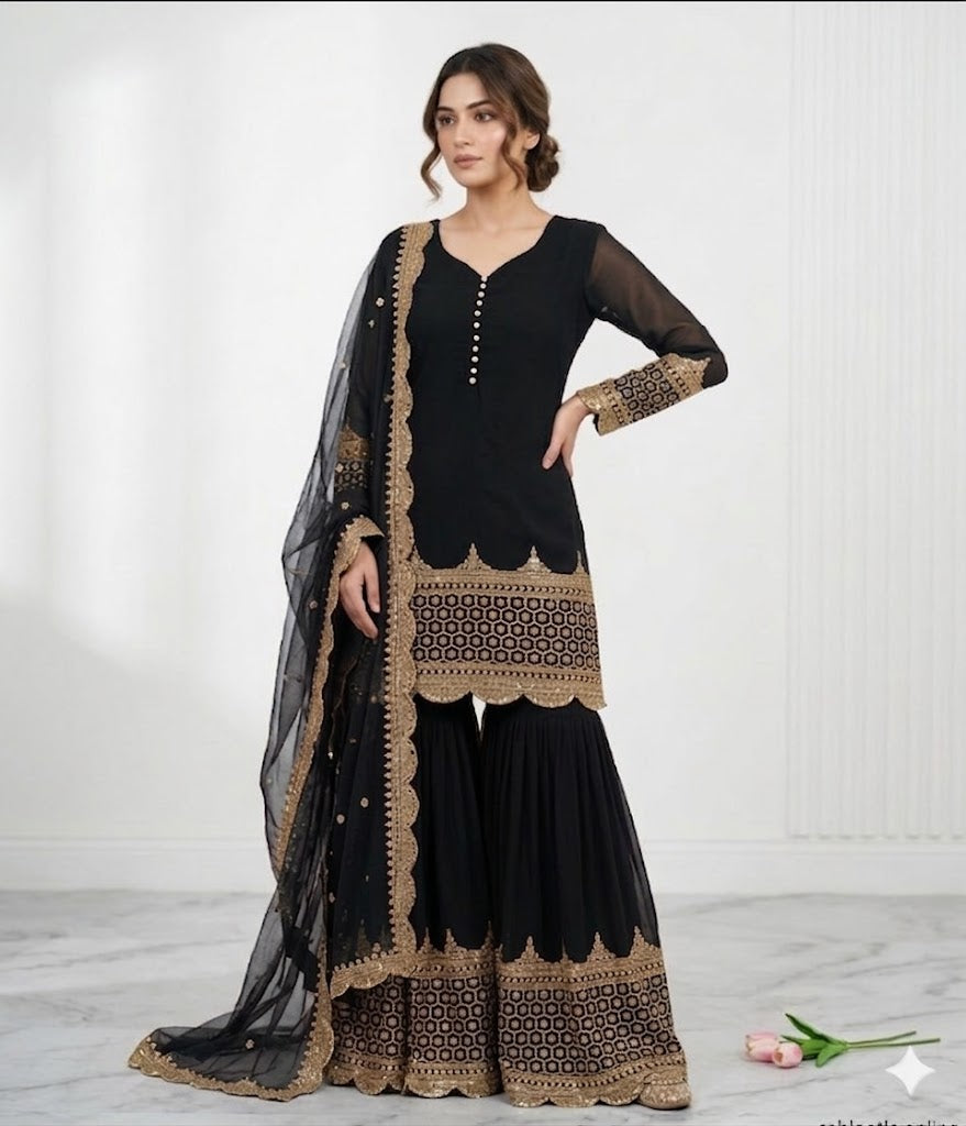 Shamoz Silk Suit for Party Wear