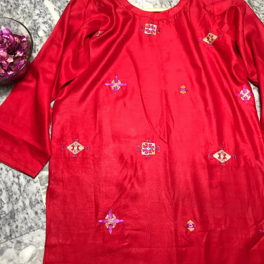 Women's Stitched Lawn Embroidered Shirt