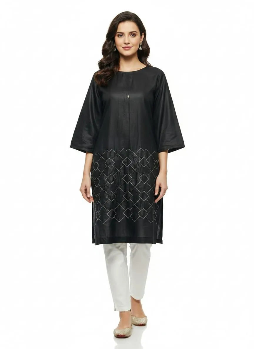 Women's Stitched Lawn Embroidered Shirt