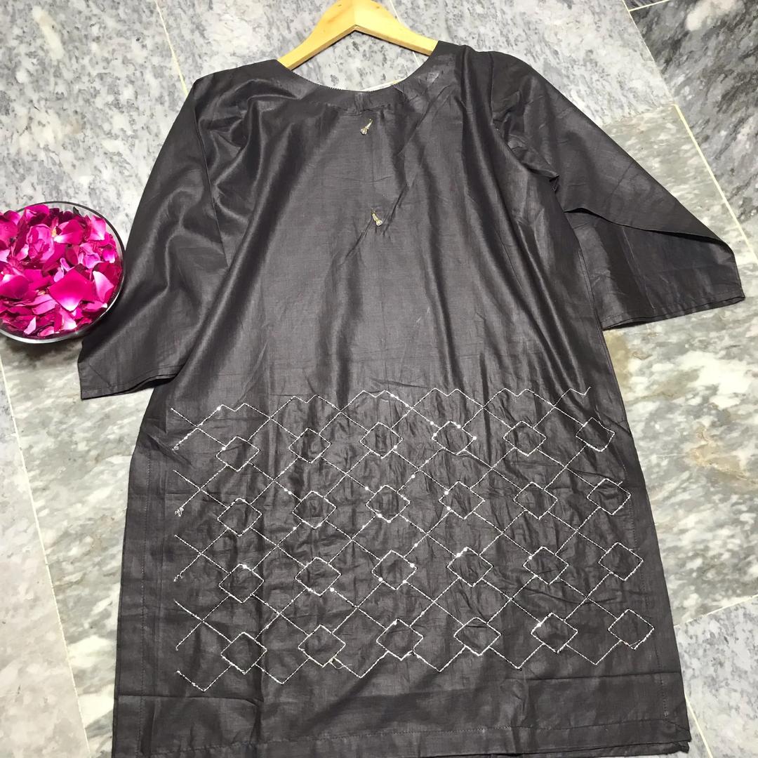 Women's Stitched Lawn Embroidered Shirt