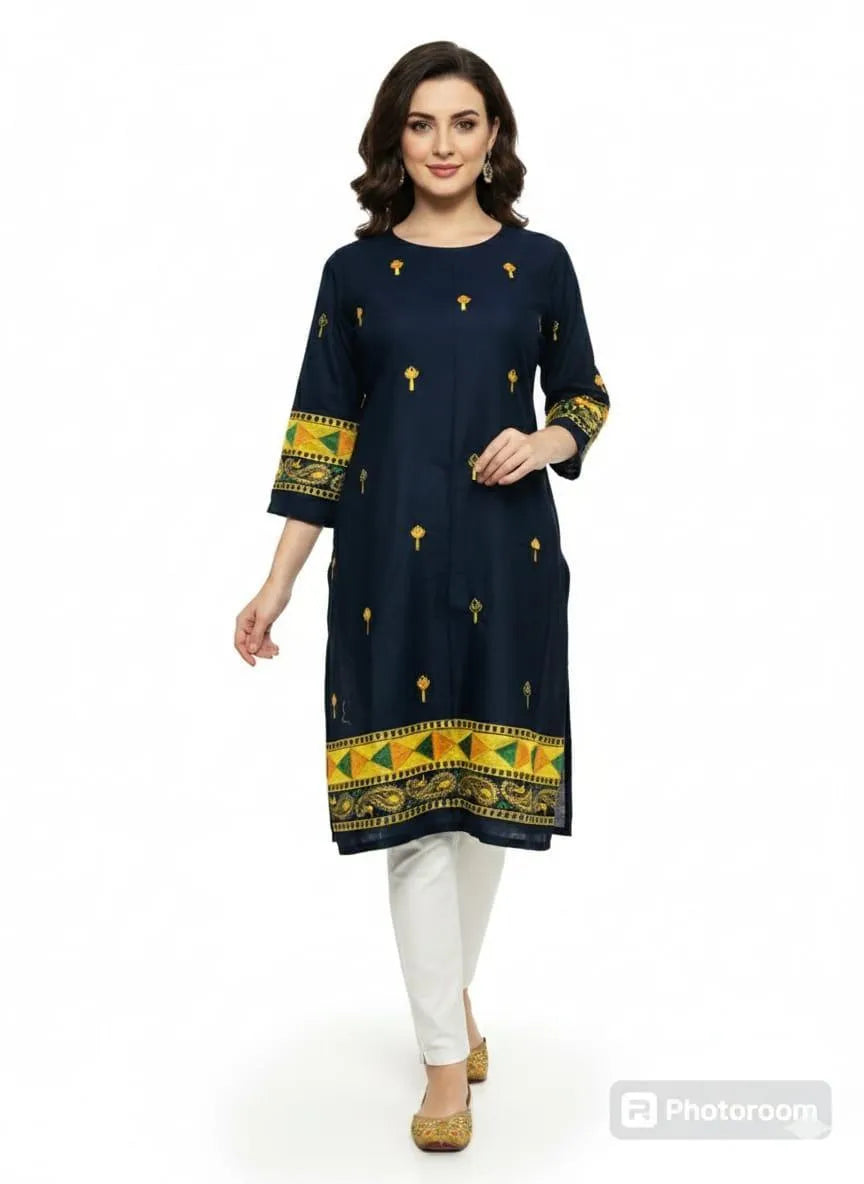 Women's Stitched Lawn Embroidered Shirt