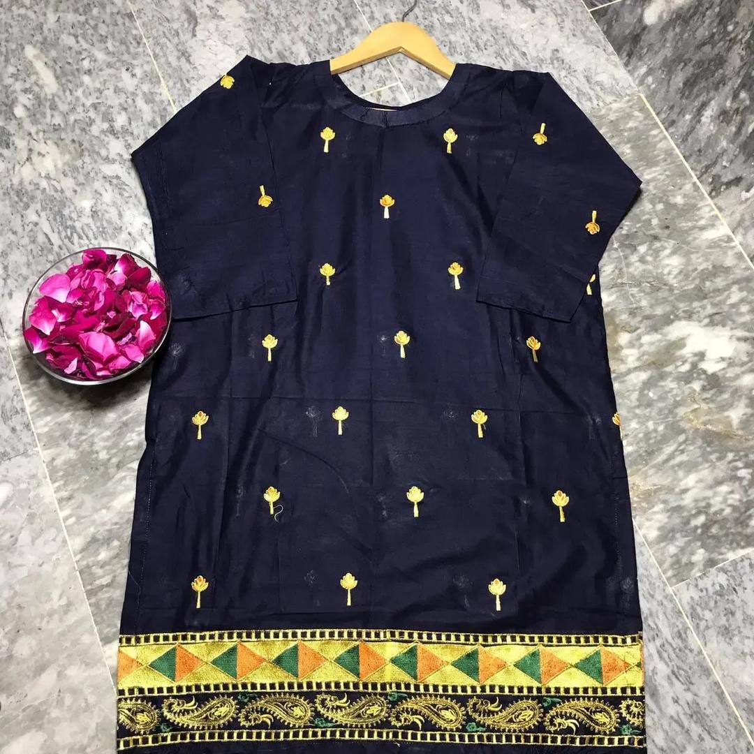 Women's Stitched Lawn Embroidered Shirt