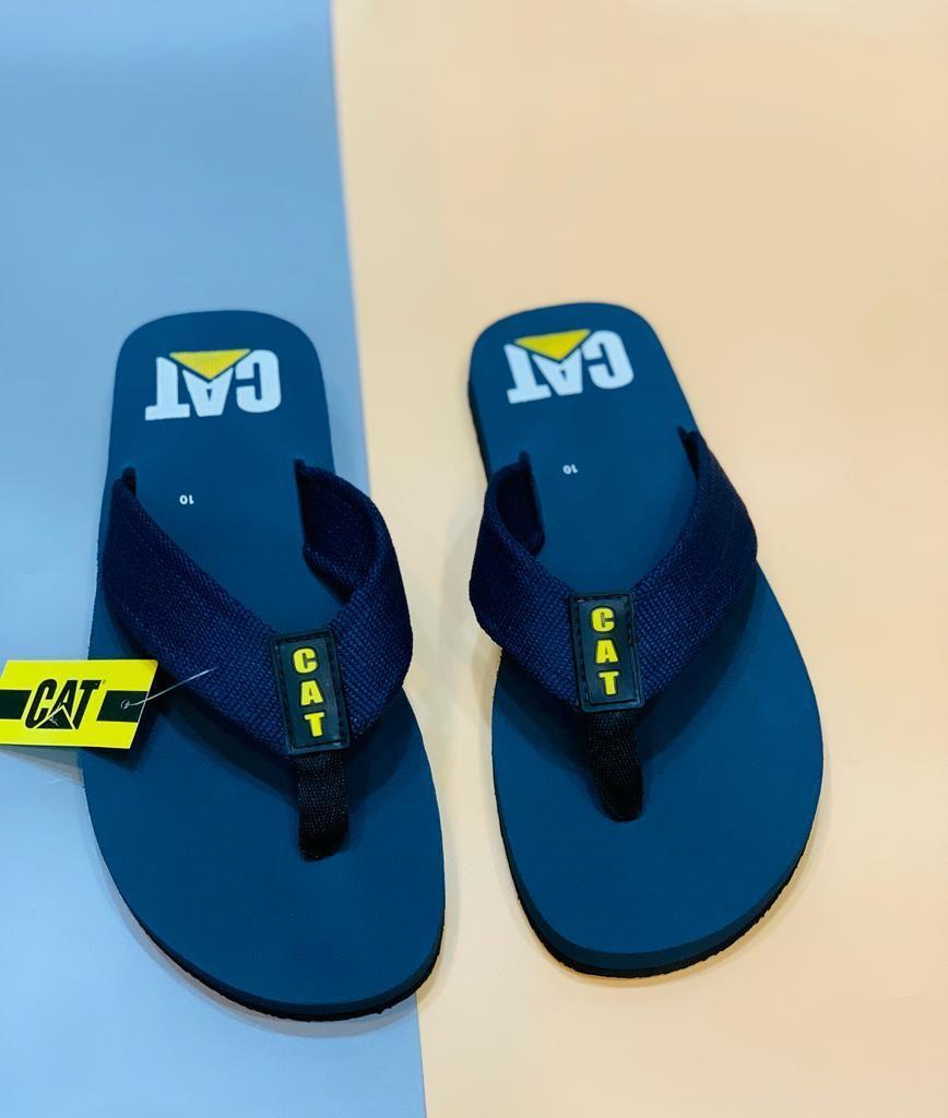 Men Blue Rubber Formal Flip Flops